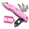 Pink Power Box Cutter Retractable, Pink Utility Knife for Carpet, Cute Box Cutter Knife Heavy Duty with 3 Blades and Storage Compartment - Opener Pocket Utility Tools for Women (50 Pack)